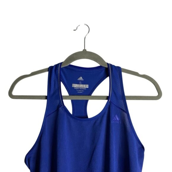 Adidas Women's Blue Climacool Energy Running Tank Top - Picture 2 of 6